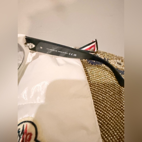 Moncler White Snow Apres Ski Sunglasses New Never Worn or Used w/Original Case - Picture 10 of 13